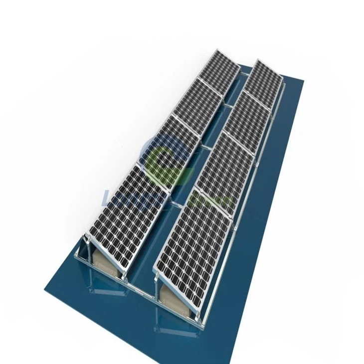 flat roof ballast mounting system